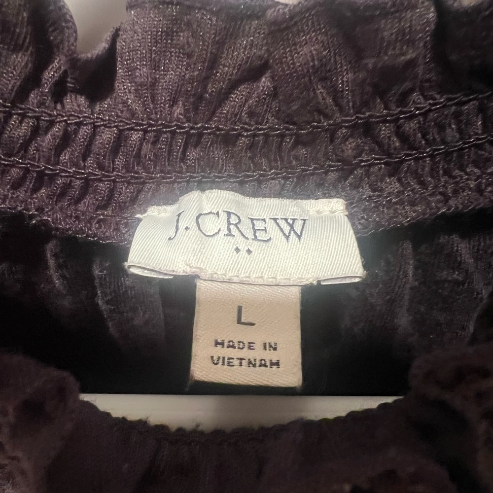 Jcrew Black Textured Women's Top - Picture 3 of 3